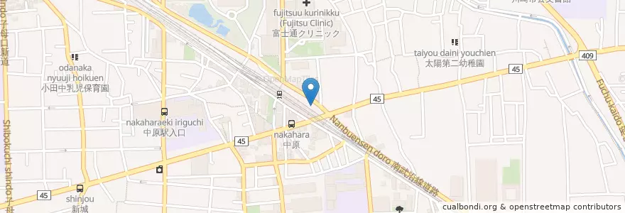 Mapa de ubicacion de 欣欣飲茶 (Shin shin yamcha) en Japan, Kanagawa Prefecture, Kawasaki, Nakahara Ward.