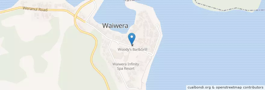 Mapa de ubicacion de Woody's Bar&Grill en Nova Zelândia, Auckland, Hibiscus And Bays.