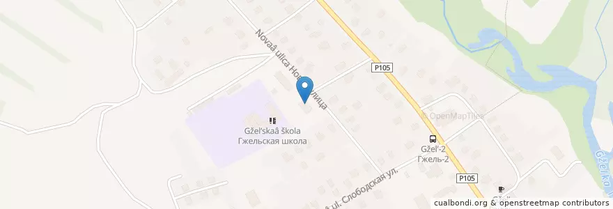 Mapa de ubicacion de Гжельская библиотека en Rusia, Distrito Federal Central, Óblast De Moscú, Раменский Городской Округ.