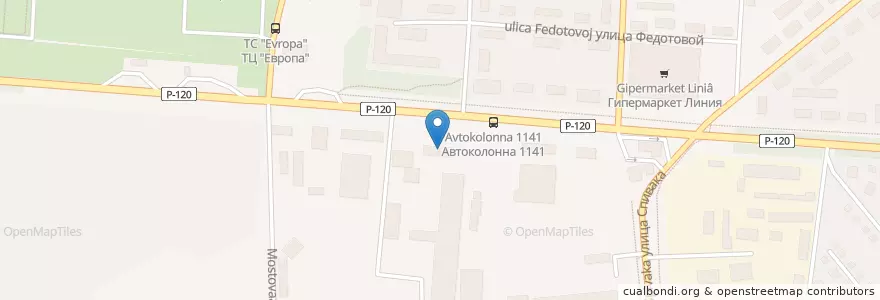 Mapa de ubicacion de Центр медицинских комиссий "Доверие" en Rússia, Distrito Federal Central, Oblast De Oriol, Орловский Район, Городской Округ Орёл.