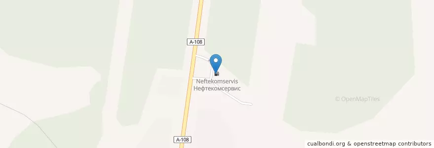 Mapa de ubicacion de Лукойл en 러시아, Центральный Федеральный Округ, Московская Область, Городской Округ Серпухов.