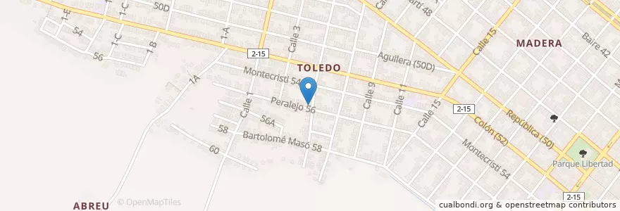 Mapa de ubicacion de Policlínico Toledo en Küba, Artemisa, Artemisa, Ciudad De Artemisa.