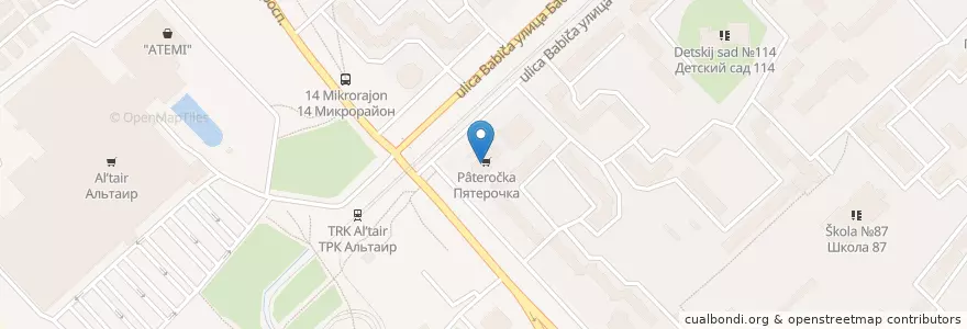 Mapa de ubicacion de Ozon Box en روسيا, Центральный Федеральный Округ, ياروسلافل أوبلاست, Ярославский Район, Городской Округ Ярославль.