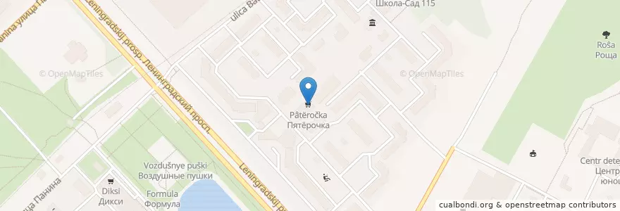 Mapa de ubicacion de Ozon Box en Rusland, Centraal Federaal District, Oblast Jaroslavl, Ярославский Район, Городской Округ Ярославль.
