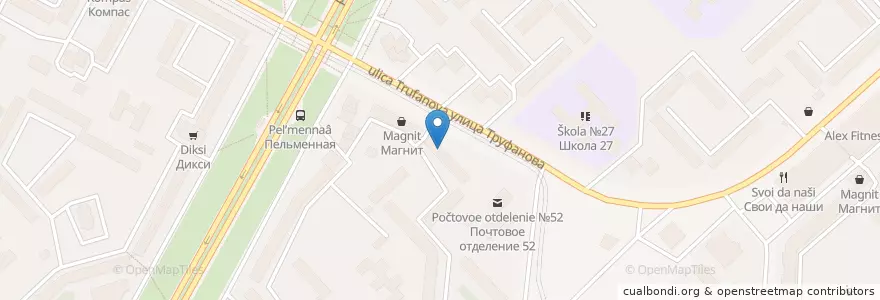 Mapa de ubicacion de Ozon Box en Rússia, Distrito Federal Central, Ярославская Область, Ярославский Район, Городской Округ Ярославль.