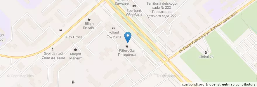 Mapa de ubicacion de Ozon Box en Russland, Föderationskreis Zentralrussland, Oblast Jaroslawl, Ярославский Район, Городской Округ Ярославль.