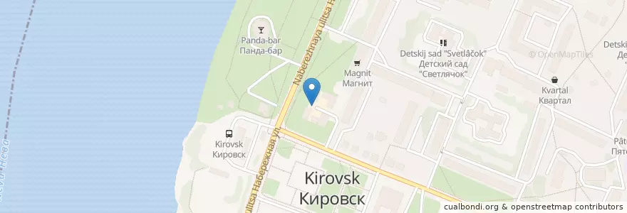 Mapa de ubicacion de KFC Express en Russia, Northwestern Federal District, Leningrad Oblast, Korotka District, Кировское Городское Поселение.