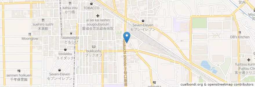 Mapa de ubicacion de 新城神社 en Japonya, 神奈川県, 川崎市, 中原区.