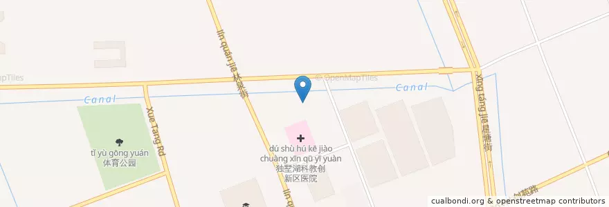 Mapa de ubicacion de 斜塘街道 en Cina, Suzhou, Jiangsu, Distretto Di Gusu, 苏州工业园区直属镇, 苏州工业园区.