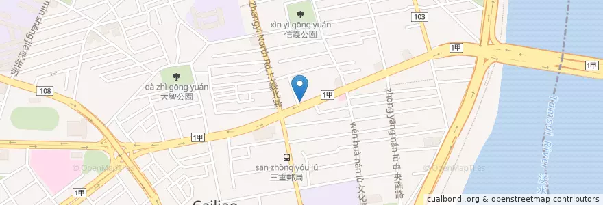 Mapa de ubicacion de 宜品福州乾拌麵 en Taïwan, Nouveau Taipei.