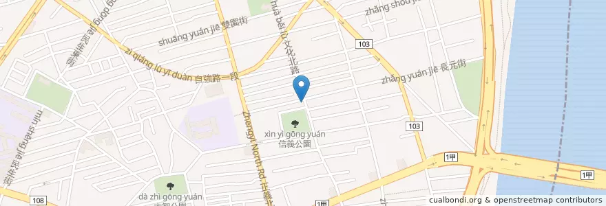 Mapa de ubicacion de 阿燕羊肉羹 en 타이완, 신베이 시.