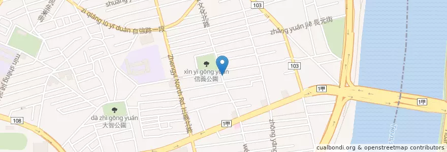 Mapa de ubicacion de 林記臭豆腐、大腸麵線 en 타이완, 신베이 시.