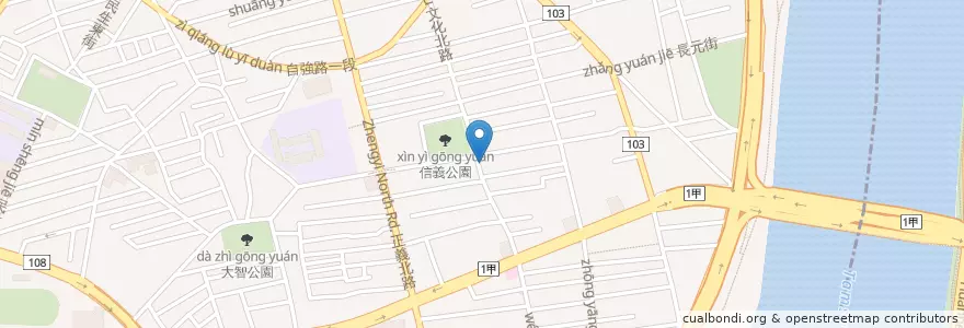 Mapa de ubicacion de 蔡家三絲丸蚵仔煎 en تایوان, 新北市.