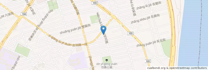 Mapa de ubicacion de 曾記花枝羹 en Taiwan, Neu-Taipeh.