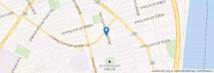 Mapa de ubicacion de 紅燈籠熱炒 en Taiwan, Nuova Taipei.