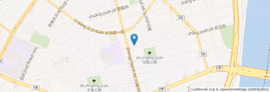 Mapa de ubicacion de 蘇梅泰國小館 en 타이완, 신베이 시.