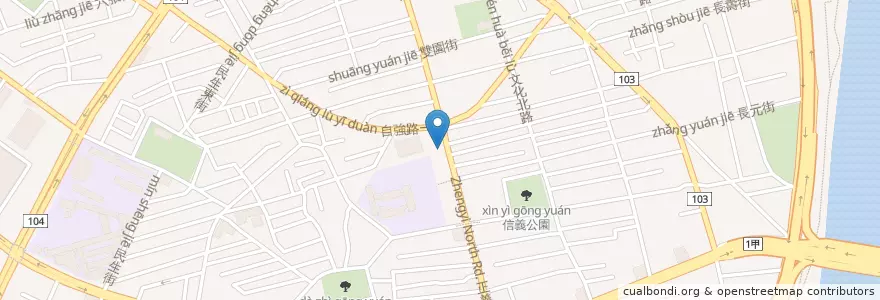 Mapa de ubicacion de 星巴克 en Taiwan, Neu-Taipeh.