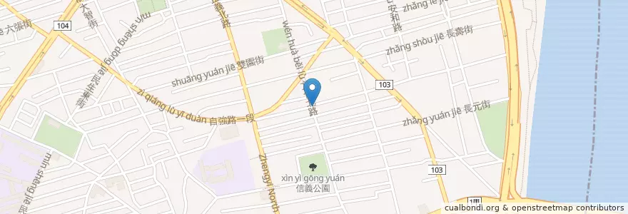 Mapa de ubicacion de 壽司、甜不辣 en 타이완, 신베이 시.