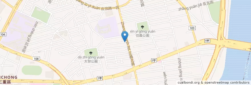 Mapa de ubicacion de 漢堡王 en Taïwan, Nouveau Taipei.