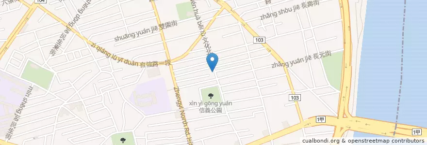Mapa de ubicacion de 手作羮，赤肉羮 en 타이완, 신베이 시.