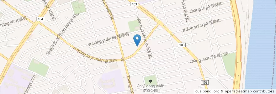 Mapa de ubicacion de 三重埔基督長老教會 en 타이완, 신베이 시.