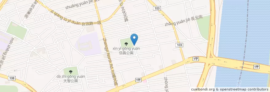 Mapa de ubicacion de 金騰三重老牌油飯四神湯 en Taiwán, Nuevo Taipéi.