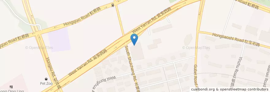 Mapa de ubicacion de KFC en الصين, شانغهاي, 长宁区.