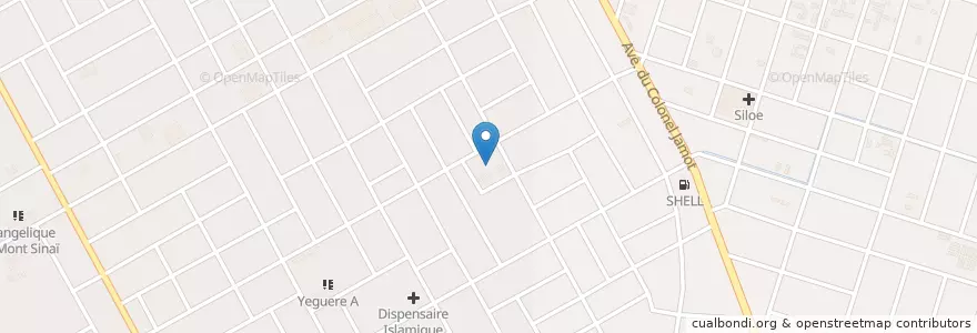 Mapa de ubicacion de Marché de poissons en 布基纳法索, Hauts-Bassins, Houet.
