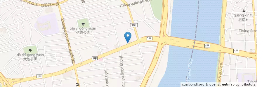 Mapa de ubicacion de 信林大學眼科診所 en تایوان, 新北市.