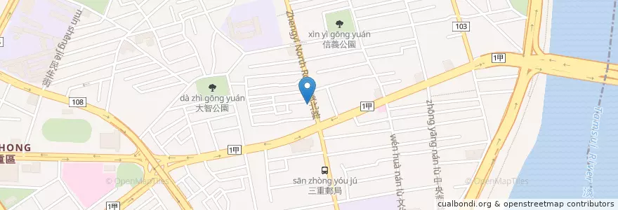 Mapa de ubicacion de 三富牙醫診所 en Taiwan, Neu-Taipeh.