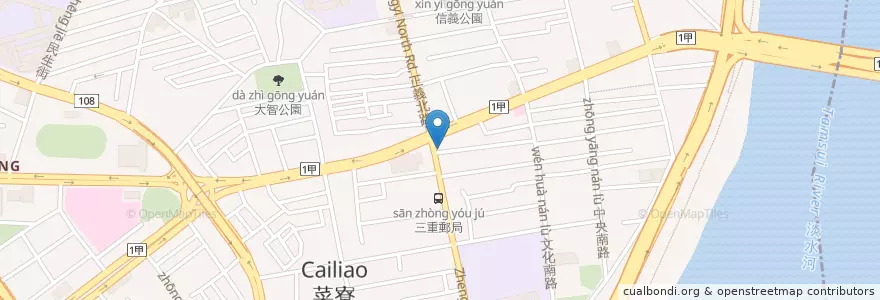 Mapa de ubicacion de 旺角石頭火鍋店 en Taiwan, Nuova Taipei.