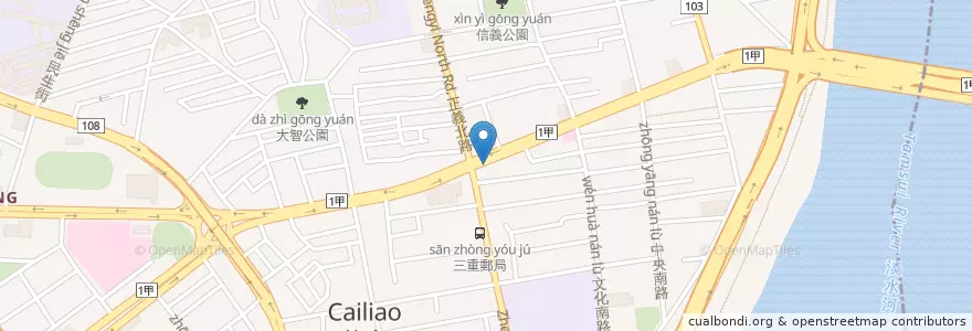 Mapa de ubicacion de 大埔鐵板燒 en Tayvan, 新北市.
