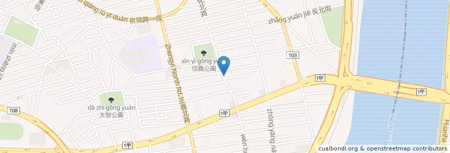 Mapa de ubicacion de 普羅鐵板燒 en 타이완, 신베이 시.
