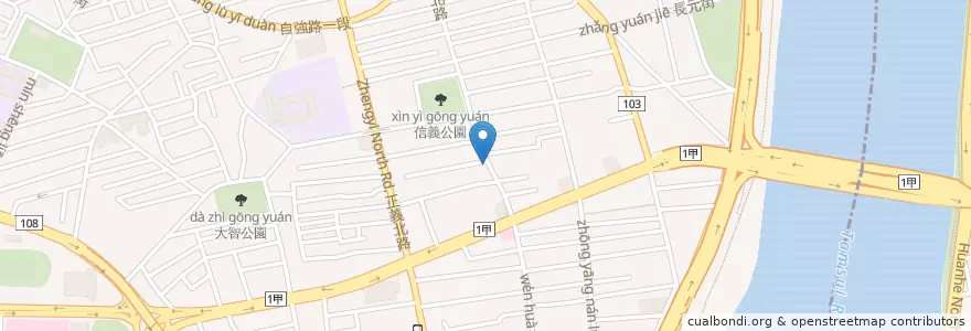 Mapa de ubicacion de 圓泰式料理 en تایوان, 新北市.