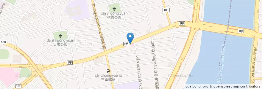 Mapa de ubicacion de 祐民牙醫診所 en Taïwan, Nouveau Taipei.