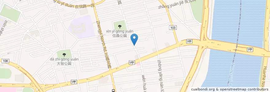 Mapa de ubicacion de 美而佳早餐店 en Taiwan, 新北市.