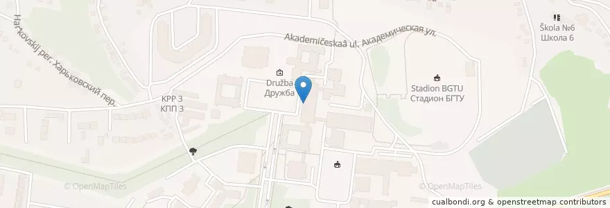 Mapa de ubicacion de Московский индустриальный банк en Rusland, Centraal Federaal District, Oblast Belgorod, Белгородский Район, Городской Округ Белгород.