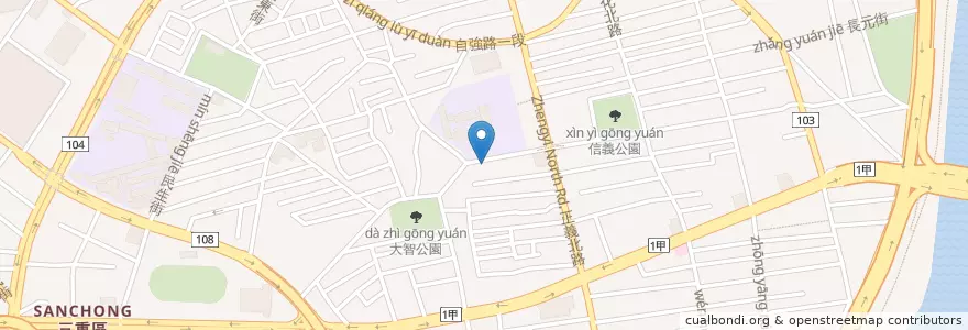 Mapa de ubicacion de 鍋士無雙精緻石頭火鍋 en تايوان, تايبيه الجديدة.