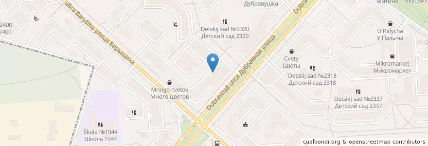 Mapa de ubicacion de СДЭК en Russie, District Fédéral Central, Moscou, Северо-Западный Административный Округ, Район Митино.