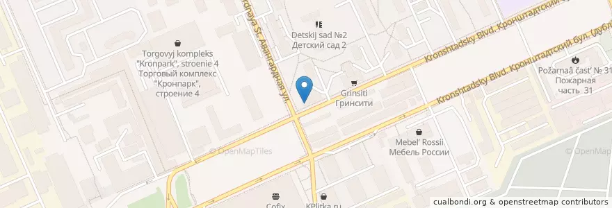 Mapa de ubicacion de Донер-хаус en Rusia, Distrito Federal Central, Москва, Северный Административный Округ, Головинский Район.