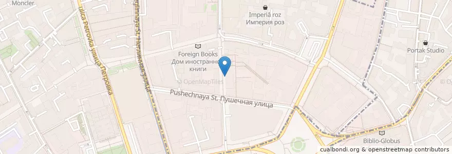 Mapa de ubicacion de Мост en Russland, Föderationskreis Zentralrussland, Moskau, Zentraler Verwaltungsbezirk, Тверской Район.