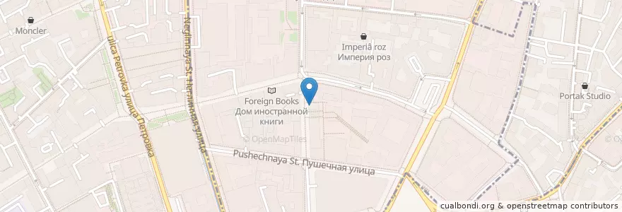 Mapa de ubicacion de Cofix en Russia, Central Federal District, Moscow, Central Administrative Okrug, Tverskoy District.