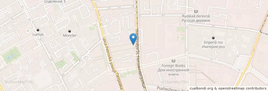 Mapa de ubicacion de Bosco Café en Russland, Föderationskreis Zentralrussland, Moskau, Zentraler Verwaltungsbezirk, Тверской Район.