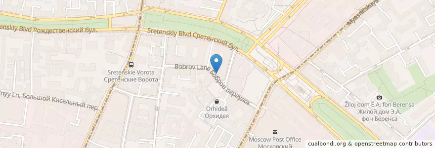 Mapa de ubicacion de Rzdevalka en Rusland, Centraal Federaal District, Moskou, Центральный Административный Округ, Красносельский Район.