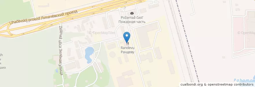 Mapa de ubicacion de Рандеву en روسيا, Центральный Федеральный Округ, محافظة موسكو, Городской Округ Долгопрудный.