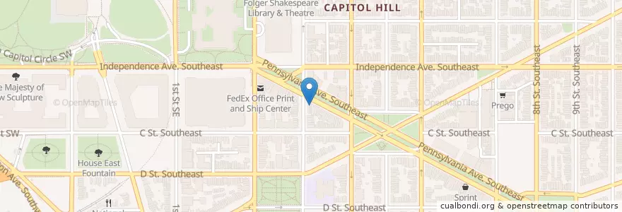 Mapa de ubicacion de Good Stuff Eatery en Estados Unidos Da América, Washington, D.C., Washington.