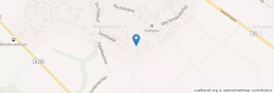 Mapa de ubicacion de med. pract. Steffen Lang en 瑞士, Thurgau, Bezirk Kreuzlingen, Münsterlingen.