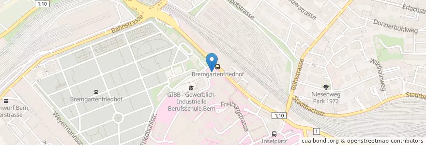 Mapa de ubicacion de Can Grillhaus en 瑞士, 伯尔尼, Verwaltungsregion Bern-Mittelland, Verwaltungskreis Bern-Mittelland, Bern.