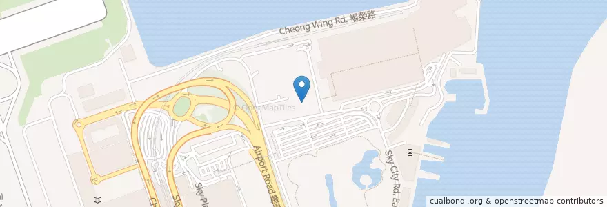 Mapa de ubicacion de 機場博覽館 Asia-World Expo en China, Hongkong, Guangdong, New Territories, 離島區 Islands District.