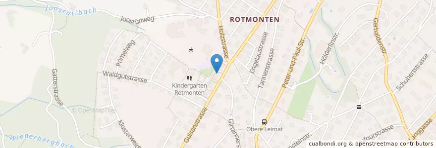 Mapa de ubicacion de Rotmonten Praxis en Schweiz, Sankt Gallen, Wahlkreis St. Gallen, St. Gallen.